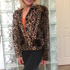 New Port News Styleworks leopard print jacket